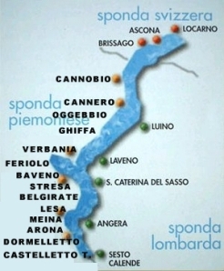 elenco dei paesi e citta del lago maggiore piemonte svizzera