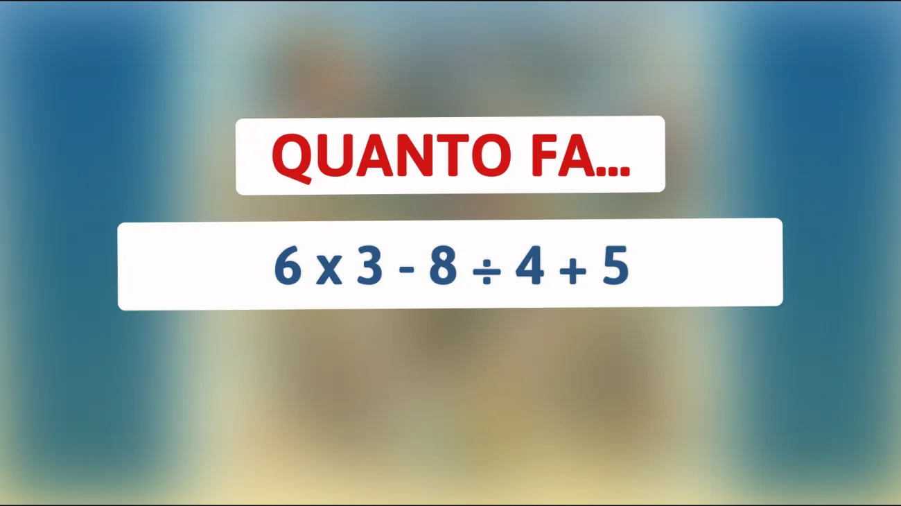 \"Solo i veri geni riescono a risolvere questo enigma matematico: sei tra loro?\""