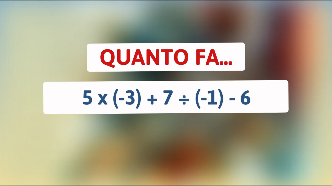 Riesci a risolvere l'indovinello matematico che solo le menti più brillanti comprendono? Attenzione, ti lascerà senza parole!"